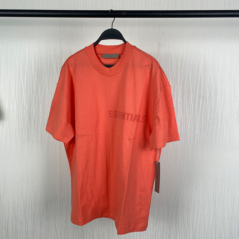 Fog Essentials T shirt Flocking Logo Loose T shirt