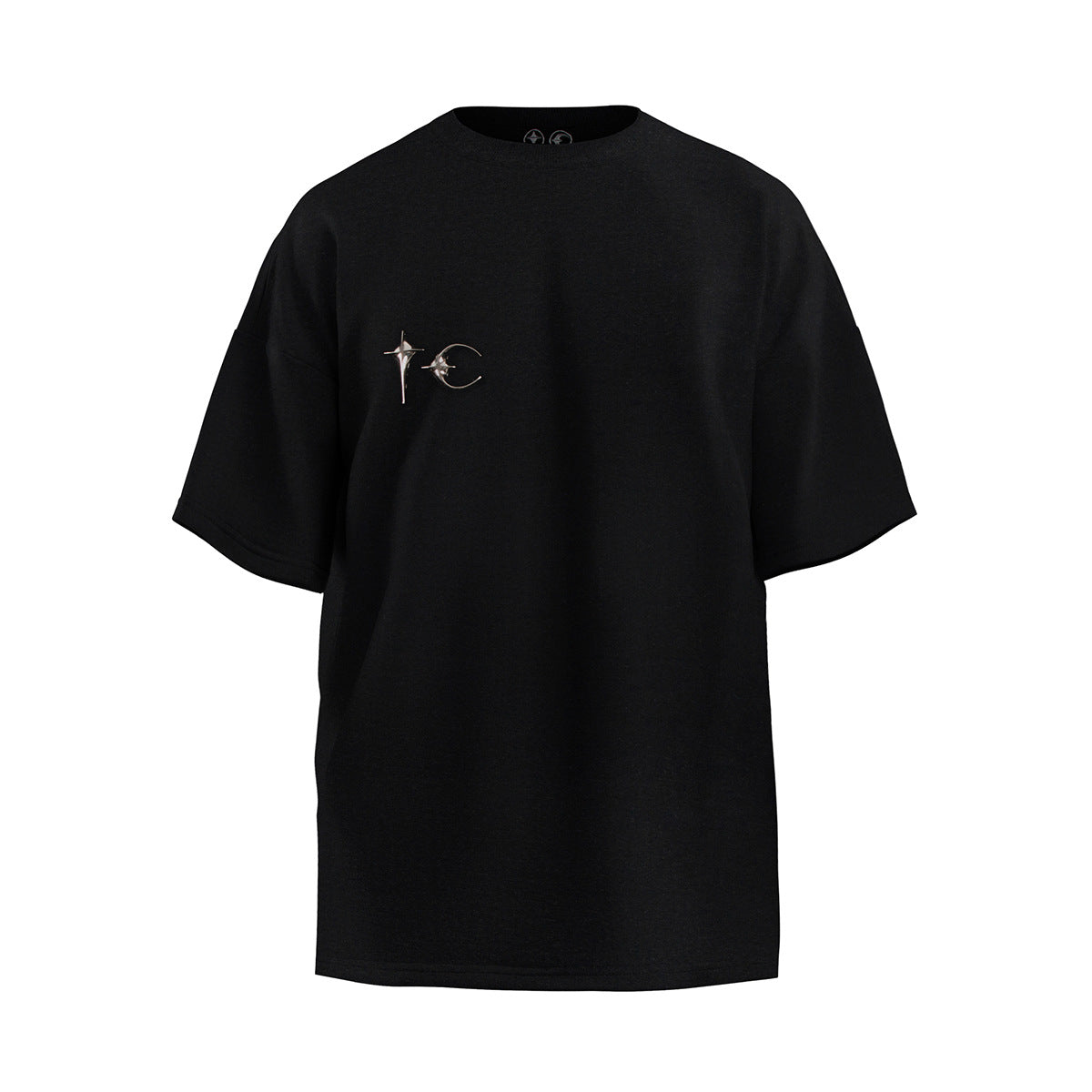 Unisex T-Shirts Thug Club Silver Versatile Solid Color Trendy Tee