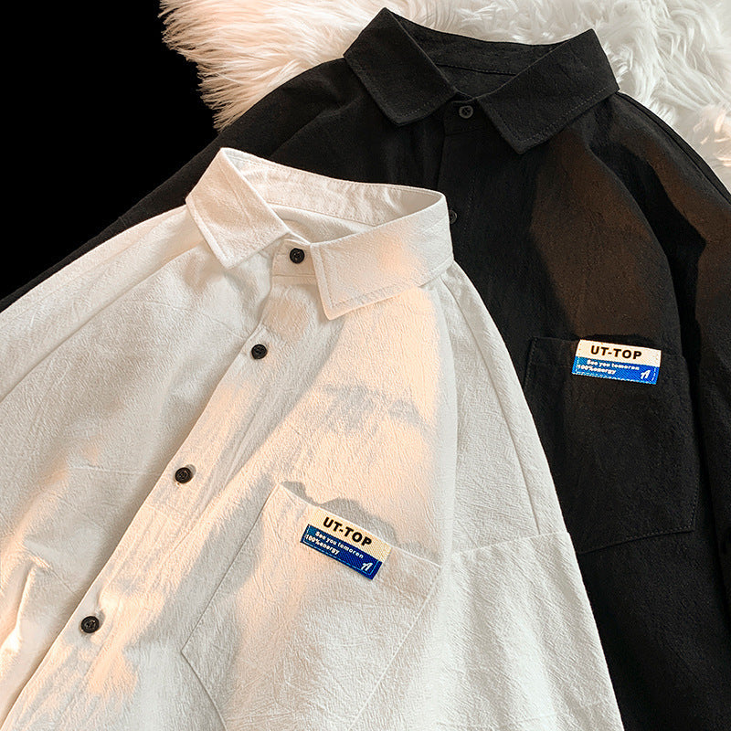 Men's Shirts Retro Summer Loose All-Matching