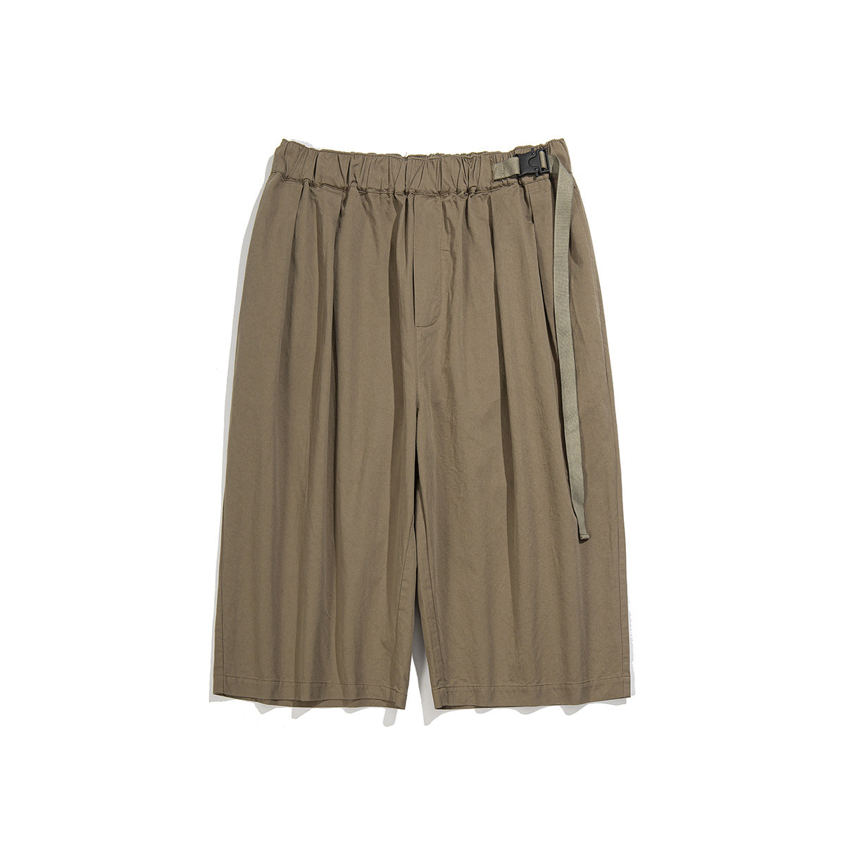 Unisex Shorts Retro Cropped Pants Loose Casual