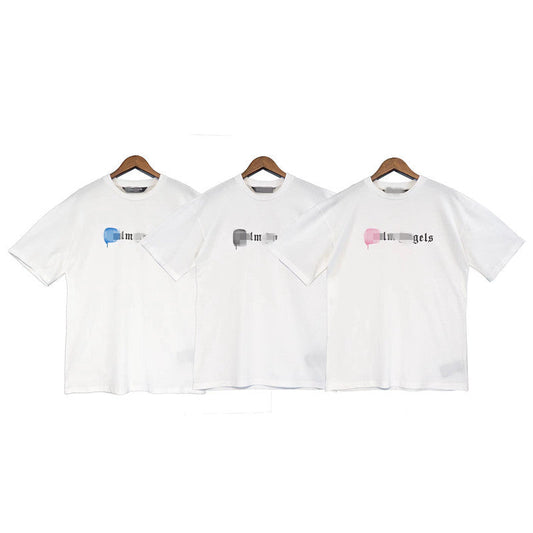 Palm Angle T Shirts Graffiti Printing Loose Half Sleeve