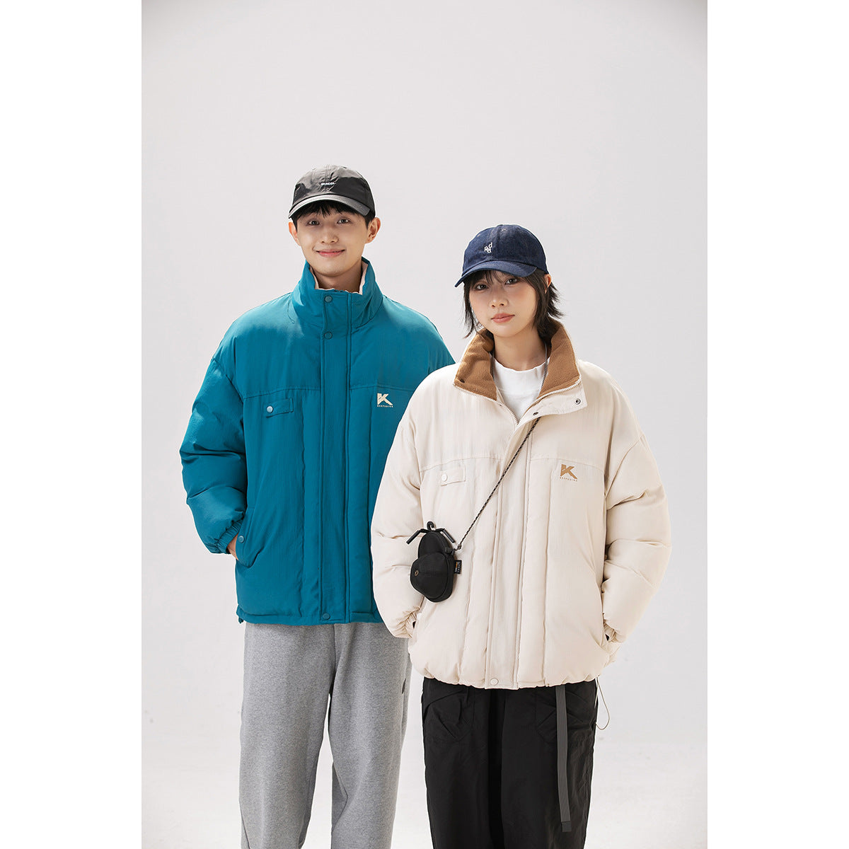 Unisex Coat Cotton-Padded Coat Men's and Women's Bread Coat Winter