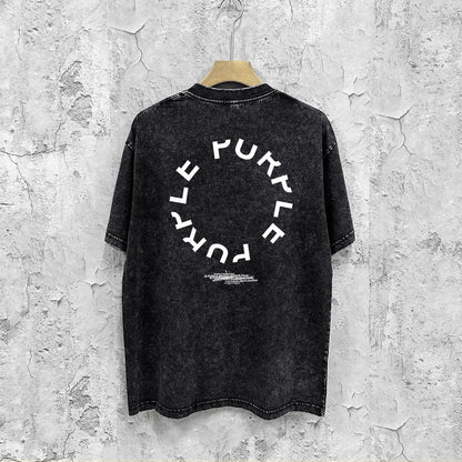 Purple Brand Distressed T Shirts Short Sleeve