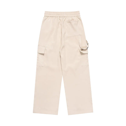 Men Sweatpants Workwear Casual Pants Men's Loose Drooping Elasticated Pants Pocket Straight Sports Trousers
