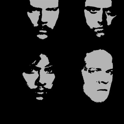 Rock Star T Shirt Metallica 4 Faces T-shirt Rock Metal Band Trend Vintage Short Sleeve