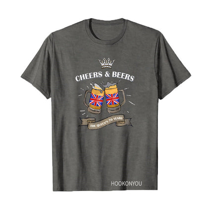 Inspired by Queen's Platinum Jubilee 2022 Elizabeth 70 Years T-shirt Graphic Print Crew Neck Short Sleeve