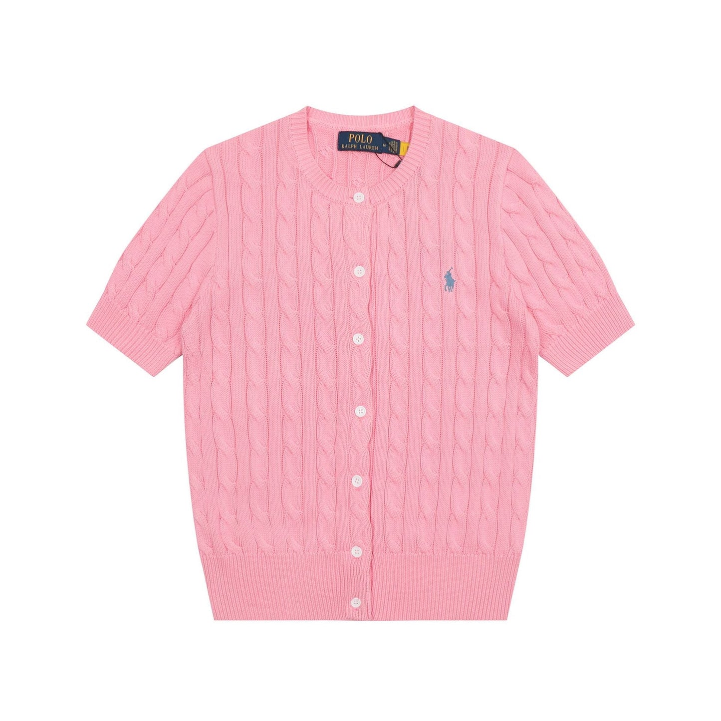 Ralph Lauren Knitted sweaters Ralph Lauren Knitted Short Sleeved Shirt RL Ralph Pony Standard POLO Short Sleeve Knitted Sweater Cardigan T-Shirt