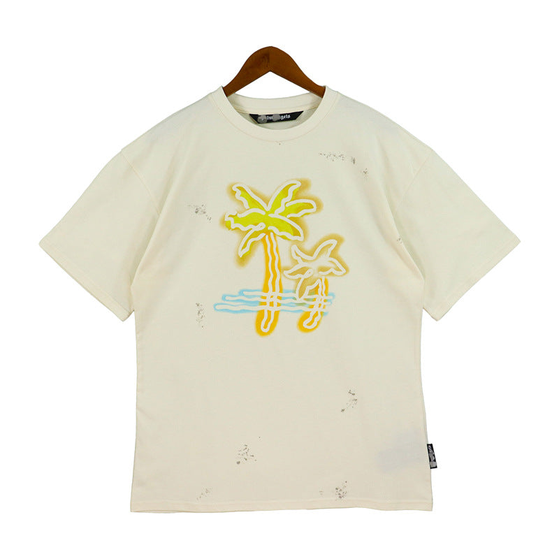 Palm Angle T Shirts Comic Coconut Pattern