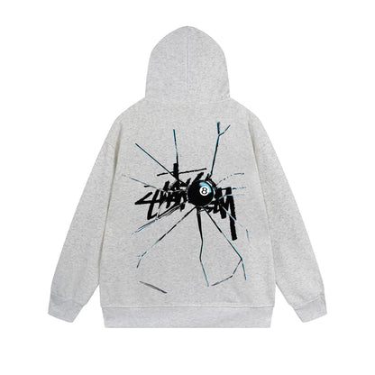 Stussy Hoodie Zip Cardigan Hooded Sweater