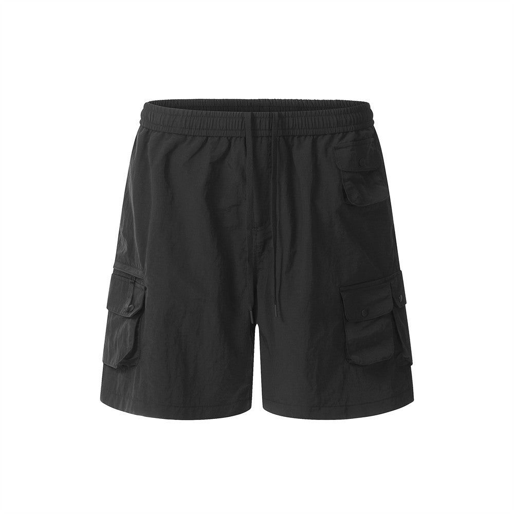 Men Shorts Multi-Pocket Shorts Tooling Style Loose Sports