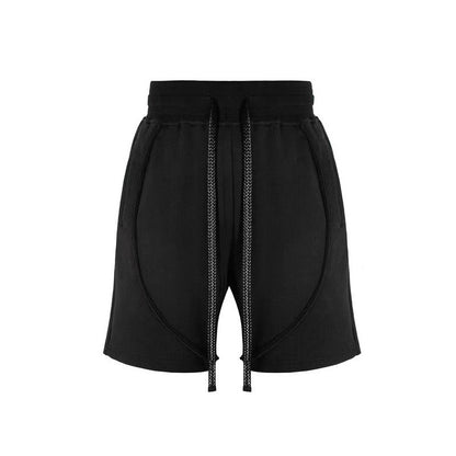 Men Shorts Summer Retro Loose Casual Drawstring Shorts