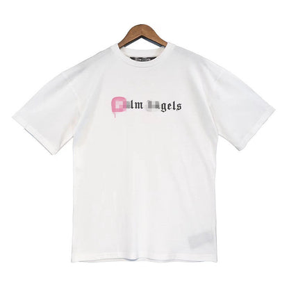 Palm Angle T Shirts Graffiti Printing Loose Half Sleeve