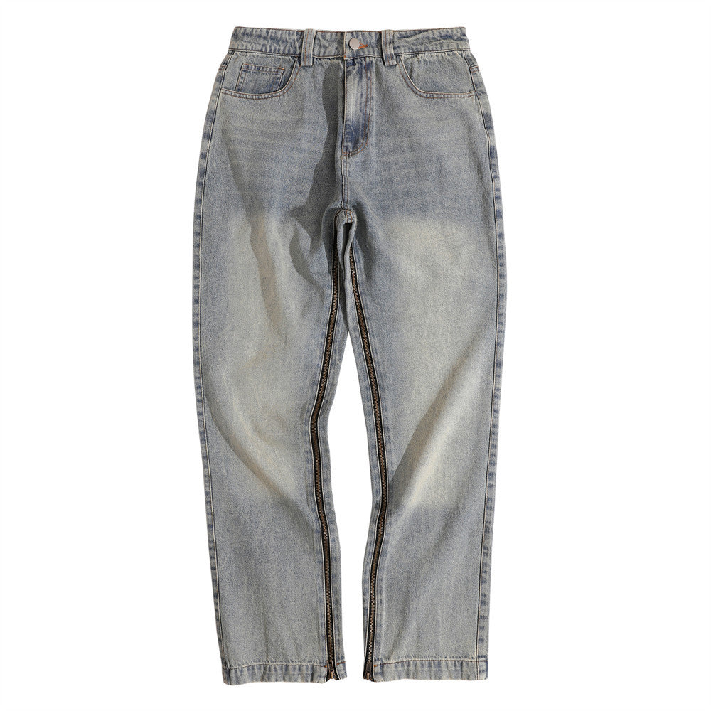 Men Jeans Casual Micro-Elastic Split