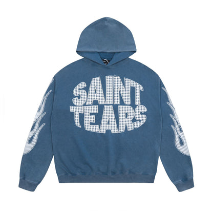 Unisex Hoodies Saint Michael Fashion Loose Old Hoodie