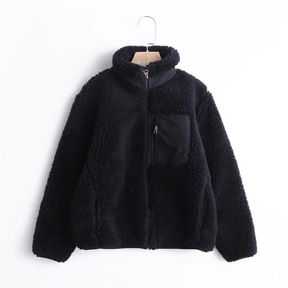 Women Cotton Coat Windproof Faux Cashmere Cardigan Coat for Children