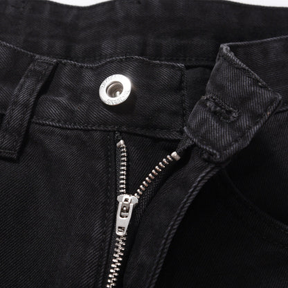 Men Jeans Stitching Loose Casual Trousers