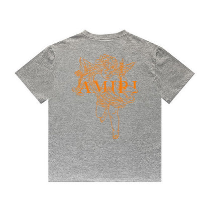 Amiri T Shirt Printed Casual Hip Hop round Neck Short Sleeve T-shirt