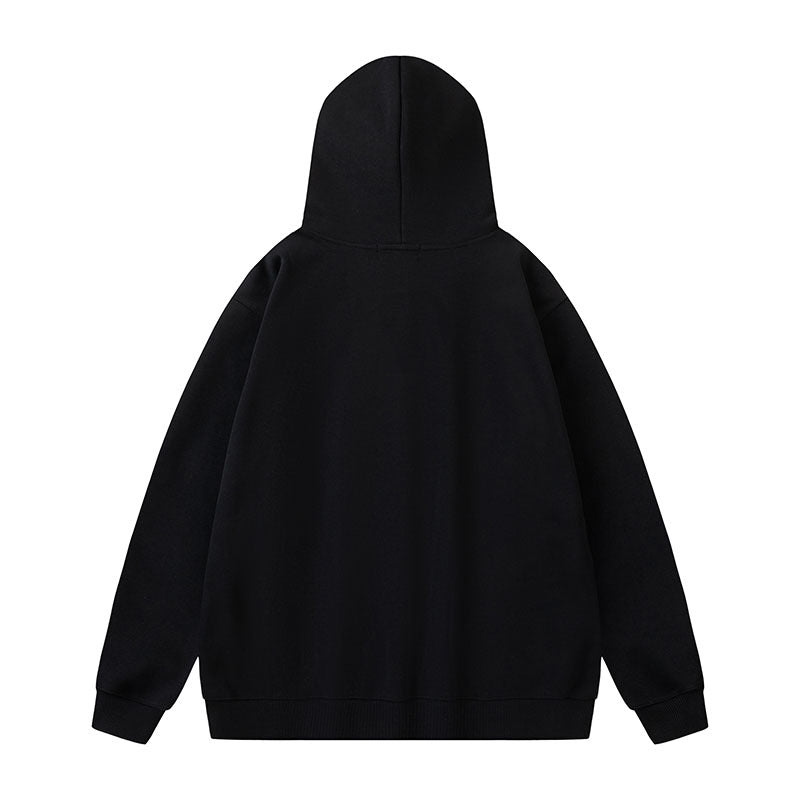 Men Hoodie Spider Web Graffiti Couple Hooded Sweater