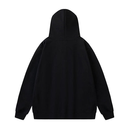 Men Hoodie Spider Web Graffiti Couple Hooded Sweater