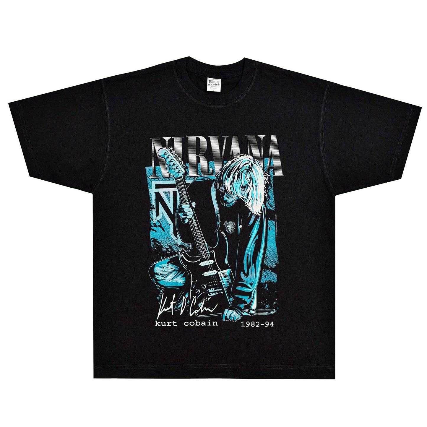 Rock Star T Shirt Kurt Cobain Nirvana Band Rock American Style Loose Vintage Short Sleeve