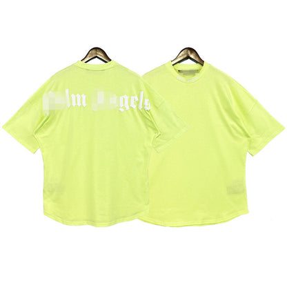 Palm Angle T Shirts Foam Letter Printing Loose
