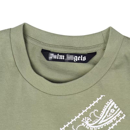 Palm Angle T Shirts Retro Loose Couple