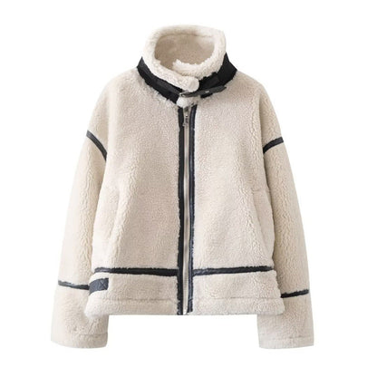 Women Cotton Coat Fashion Casual Berber Fleece Coat
