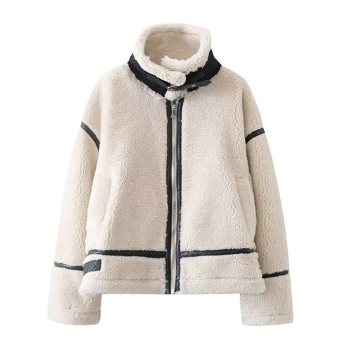 Women Cotton Coat Fashion Casual Berber Fleece Coat