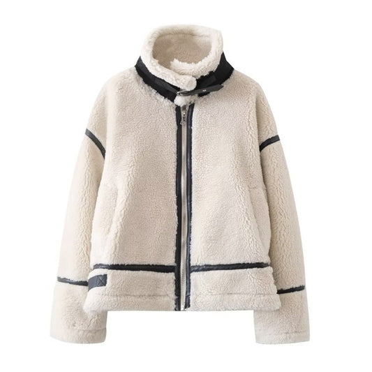 Women Cotton Coat Fashion Casual Berber Fleece Coat