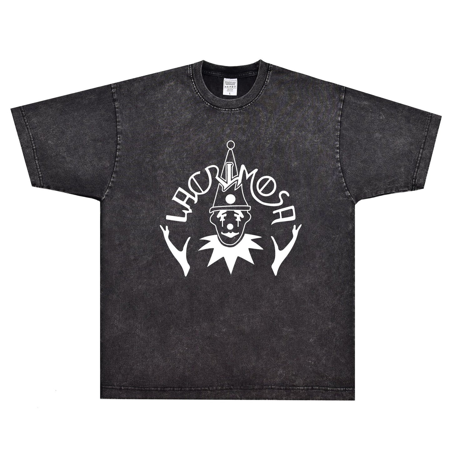 Rock Star T Shirt Lacrimosa Zeitreise T-shirt Rock Band Clown Pattern American Style Loose Short Sleeve