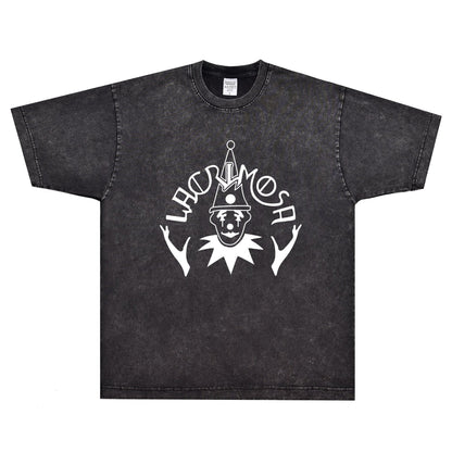 Rock Star T Shirt Lacrimosa Zeitreise T-shirt Rock Band Clown Pattern American Style Loose Short Sleeve