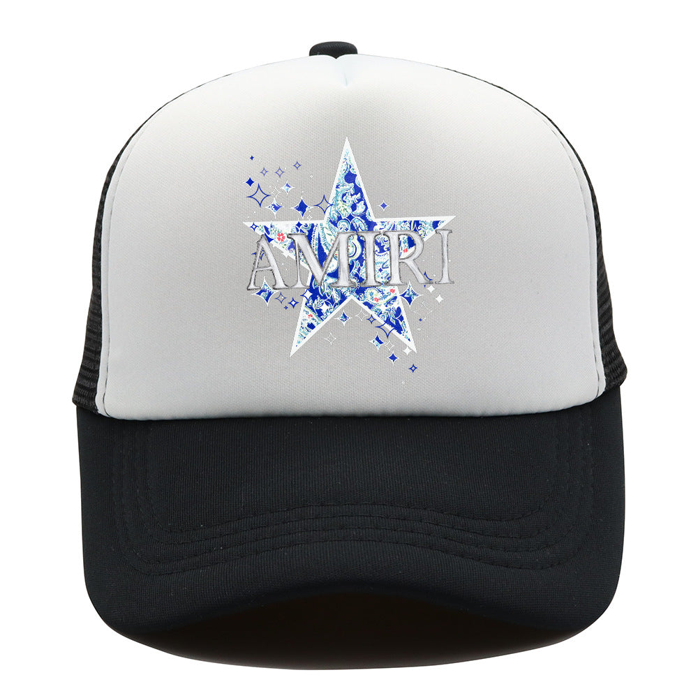 Amiri Hat Printed AMIRI Mesh Cap Sun Cap Outdoor Baseball Cap Cap