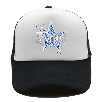 Amiri Hat Printed AMIRI Mesh Cap Sun Cap Outdoor Baseball Cap Cap