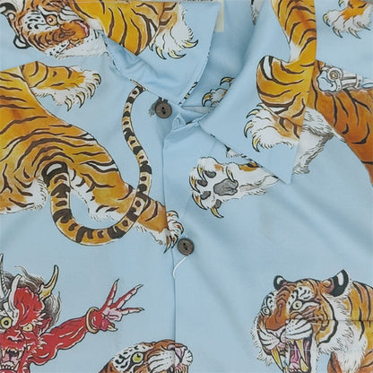 GUILTYPARTIES TIGER Shirts Hawaiian long-sleeved shirts