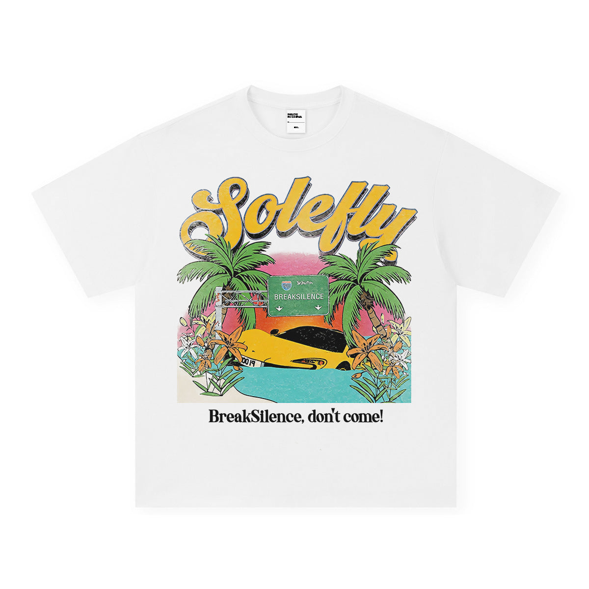 Vintage T-shirts Hawaiian Ferrari, printed short-sleeved t-shirt street cotton