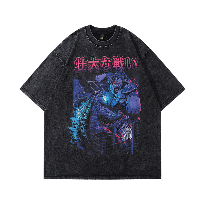 Men's T-Shirt Printed Short-Sleeved T-shirt for Men and Women