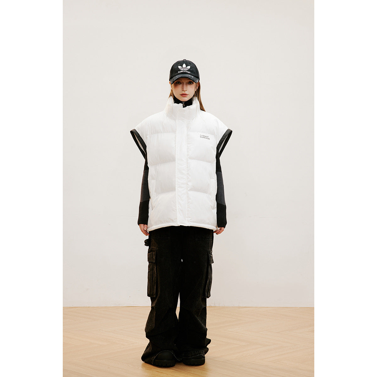 Unisex Coat Men's and Women's Loose Cotton Padded Jacket Cotton-Padded Coat