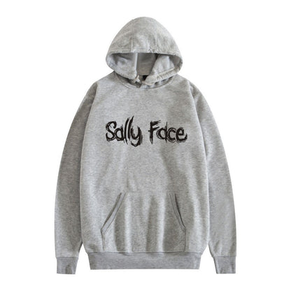 Sally Face Hoodie Fleece-Lined Sally Face Character Print