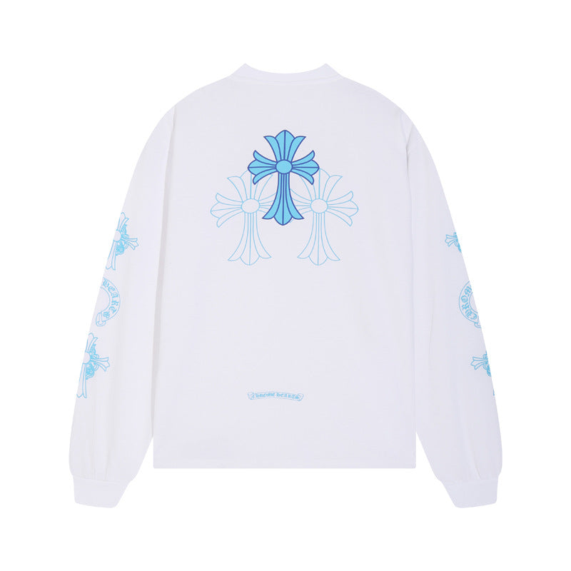 Chh Chrome Heart Long Sleeve Shirt Unisex Fashion Loose Long Sleeve Shirt