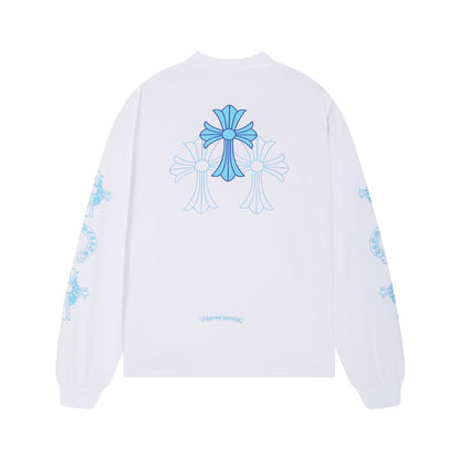 Chh Chrome Heart Long Sleeve Shirt Unisex Fashion Loose Long Sleeve Shirt
