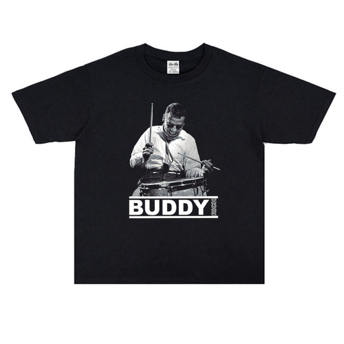 Rock Star T Shirt Buddy Rich Print Cotton T-shirt Loose Short Sleeve round Neck
