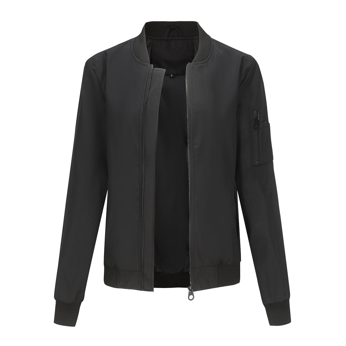 Women's Trench Coat Spring and Autumn Thin Flight Jacket Women's Casual Long Sleeve Coat Women's Loose Lapel Baseball Uniform