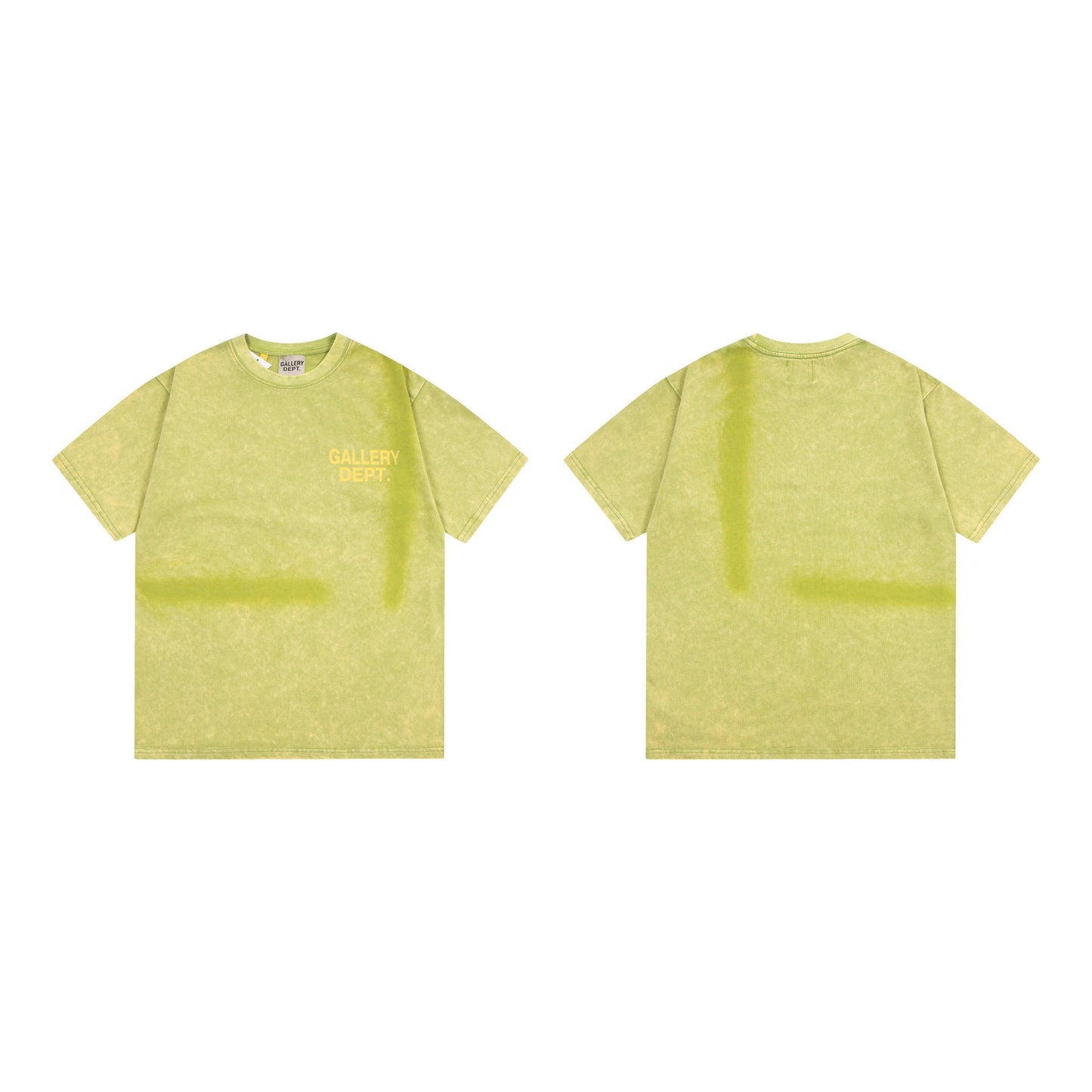 Gallery Dept T-Shirt Ink-splashing Tie-dye Alphabet Short Sleeve T-Shirt