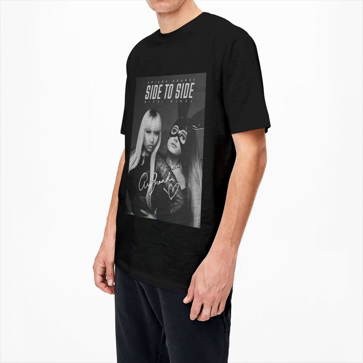 Mens T-Shirt Ariana Grandes Singer T-Shirts Music