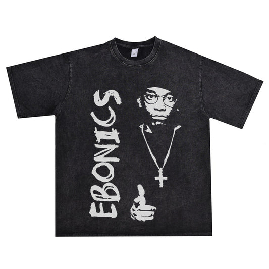 Rock Star T Shirt Lamont Coleman Son of Demons Big L Lamont Coleman Hip Hop Rap Washed Distressed T-shirt