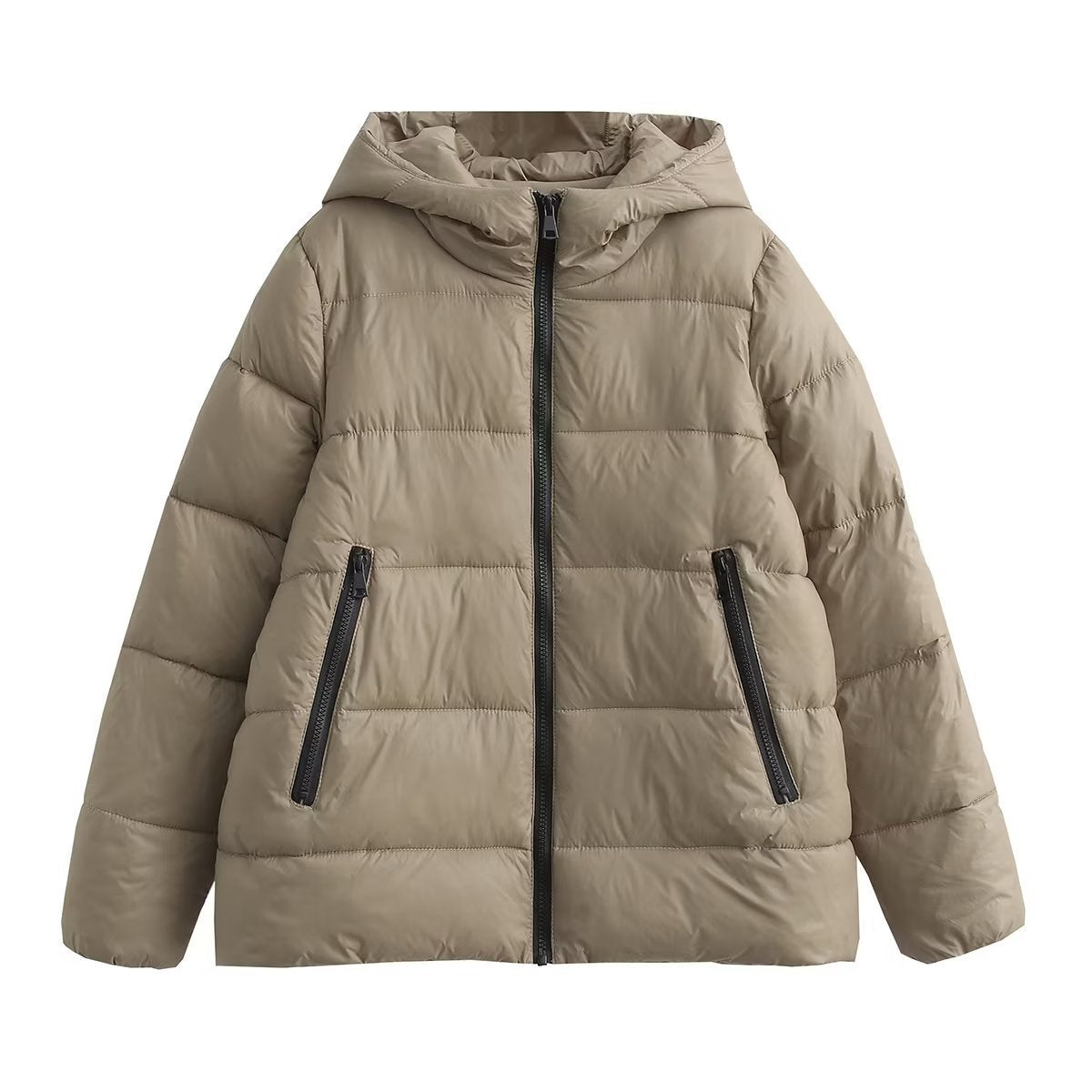 Women Cotton Coat Casual Loose-Fitting Hoodie Cotton Coat
