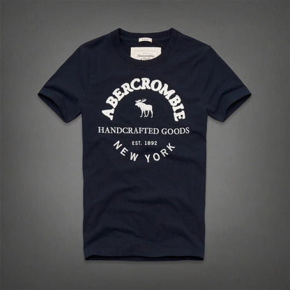 New Women's Short Sleeved T-shirt with Letters on The Deer S