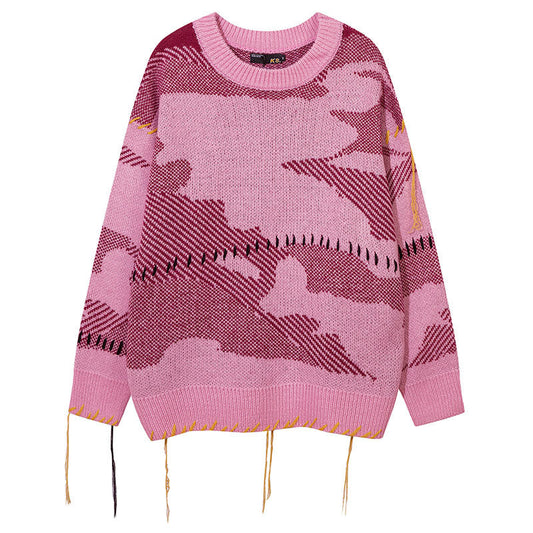 Women Sweater Vintage Knitted Sweater