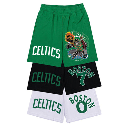 NBA Shorts NAB Celtic Sports Shorts Men's Running Loose Breathable