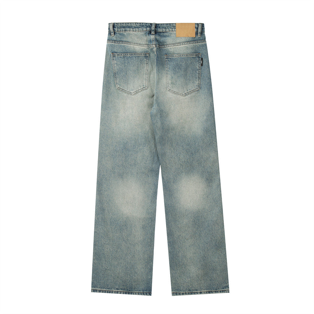 Men Jeans Worn out Hip Hop Loose
